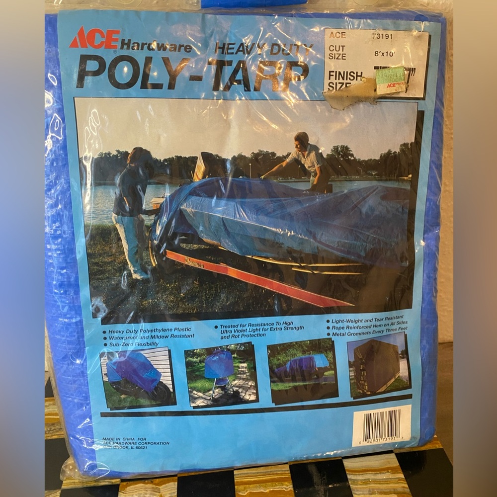 Vintage ACE Hardware
HEAVY DUTY
POLY-TARP, Heavy Duty Polyethylene Plastic, NEW